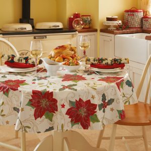 Christmas Festive Wipe Clean PVC Vinyl Tablecloth Various Designs
